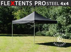 Tente pliable FleXtents PRO Steel 4x4m Noir