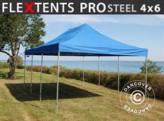 Tente pliable FleXtents PRO Steel 4x6m Bleu