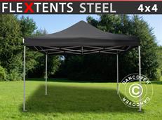 Gazebo pieghevole FleXtents Steel 4x4m Nero