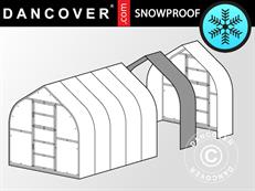 Extension pour serre en polycarbonate TITAN Dome 320, 5m², 2,5x2m, Argent