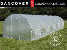 Serre Tunnel 3x8x2m, 24m², Transparent