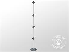 Soporte para plantas trepadoras, TOMATO BUDDY, Gris antracita/Plateado