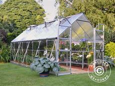 Invernadero en policarbonato Balance 11,8m², Palram/Canopia, 2,44x4,87x2,29m, Plateado