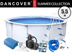 Piscina Classic 120 Ø550cm, Bianco SOLO 1 PZ. DISPONIBILE