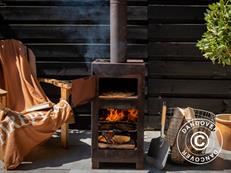 Holz-Pizzaofen, 38,9x38,9x140,5cm, Patiniert