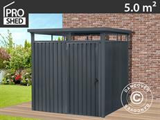 Garden shed w/skylight, 2.04x2.45x2.26 m, 5.0 m², Anthracite