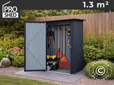 Caseta de jardín 1,42x0,93x1,86m, 1,3m², ProShed®, Antracita