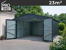 Metallgarage 3,86x6,02x2,54m, 23,2m², ProShed®, Anthrazit