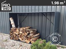 Abri de stockage pour bois, parterre de fleurs surélevé, 1,8x0,5x1,1m ProShed®, 0,9m², Anthracite