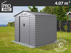Garden shed 2.13x1.91x1.90 m, 4.07 m², ProShed®, Aluminium Grey