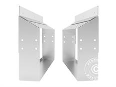 Supports en acier pour rangement hexagonal en bois, Proshed®, 2 pcs