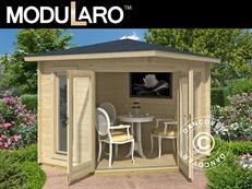 Holzpavillon Brittany, 2,4x2,4x2,41m, 40mm, Naturbelassen