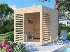 Holzpavillon, Bertilo Garten Lounge 1, 2,26x2,34x2,32m