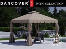 Tonnelle de jardin Osiris 3x3m, Beige foncé