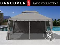 Tonnelle de jardin Osiris 3x4m, Gris