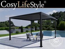 Bioclimatic pergola gazebo Monterey S2, 4x4 m, Black