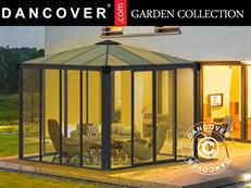 Orangerie, pavillon LEDRO, 8,7m², Palram/Canopia, 2,95x2,95x2,76m, Grau