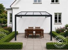 Cubierta para patio San Pablo Alu+, 3x3m, Negro