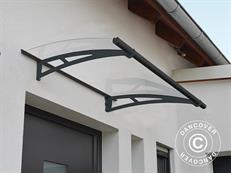 Marquesina para puerta Aquila, Palram/Canopia, 0,915x1,505m, Gris oscuro/Traslúcido