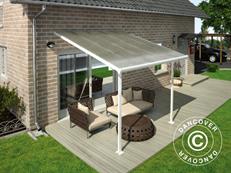 Pergola adossée Feria, Palram/Canopia, 3x3,05m, Blanc