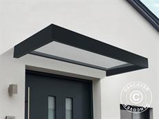 Cobertura de porta Sophia 2150, Palram/Canopia, 0,95x2,15x0,17m, Cinza escuro/Transparente