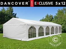 Party tent Exclusive 5x12 m PVC 900, White