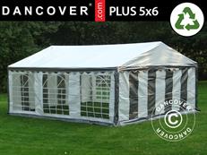Marquee PLUS 5x6 m PE 700, Grey/White