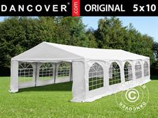 Party tent Original 5x10 m PVC 900, "Arched", White