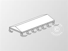 Toiture pour Tente de réception Exclusive 6x12m PVC, Blanc/Gris