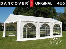 Party tent Original 4x6 m PVC 900, "Arched", White