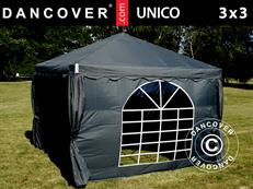 Party tent UNICO 3x3 m, Black