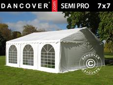 Party tent SEMI PRO Plus 7x7 m PVC 900, White