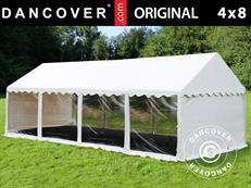 Party tent Original 4x8 m PVC 900, Panorama, White
