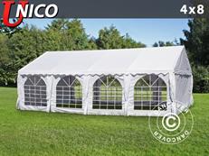 Party tent UNICO 4x8 m, White