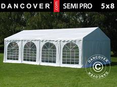 Party tent SEMI PRO Plus 5x8 m PVC 900, White