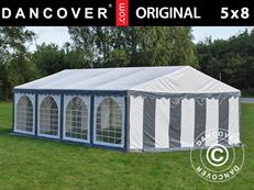 Party tent Original 5x8 m PVC 900, Grey/White