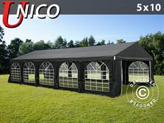 Party tent UNICO 5x10 m, Black