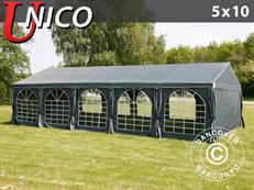 Party tent UNICO 5x10 m, Dark Grey