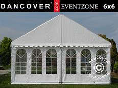 Professional Party tent EventZone 6x6 m PVC, White