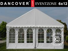 Professional Party tent EventZone 6x12 m PVC, White