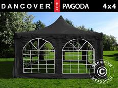 Party tent Pagoda 4x4 m, Black