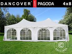 Party tent Pagoda 4x8 m, White
