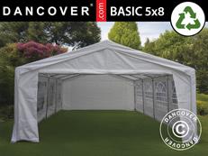 Marquee Basic 5x8 m PE 500, White