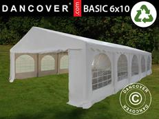 Carpa para fiestas Basic 6x10m PVC 700, Blanco