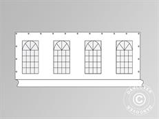 Muro lateral con ventana para carpa PLUS 8m, Blanco
