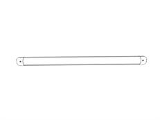 Tube pignon horizontal, Ø25mm, 1475mm
