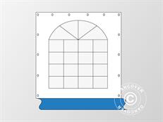 Sidewall with window for marquee Exclusive, White/Blue