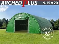 Arched Storage tent 9.15x20x4.5 m, PVC, Green