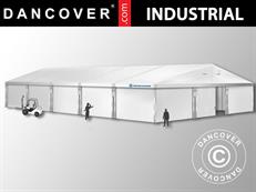 Industrijska Montažna Hala Alu 12x25x5,92m s kliznim vratima, PVC, Bijela