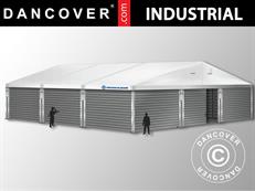 Industrijska Montažna Hala Alu 15x15x6,03m s kliznim vratima, PVC/Metal, Bijela